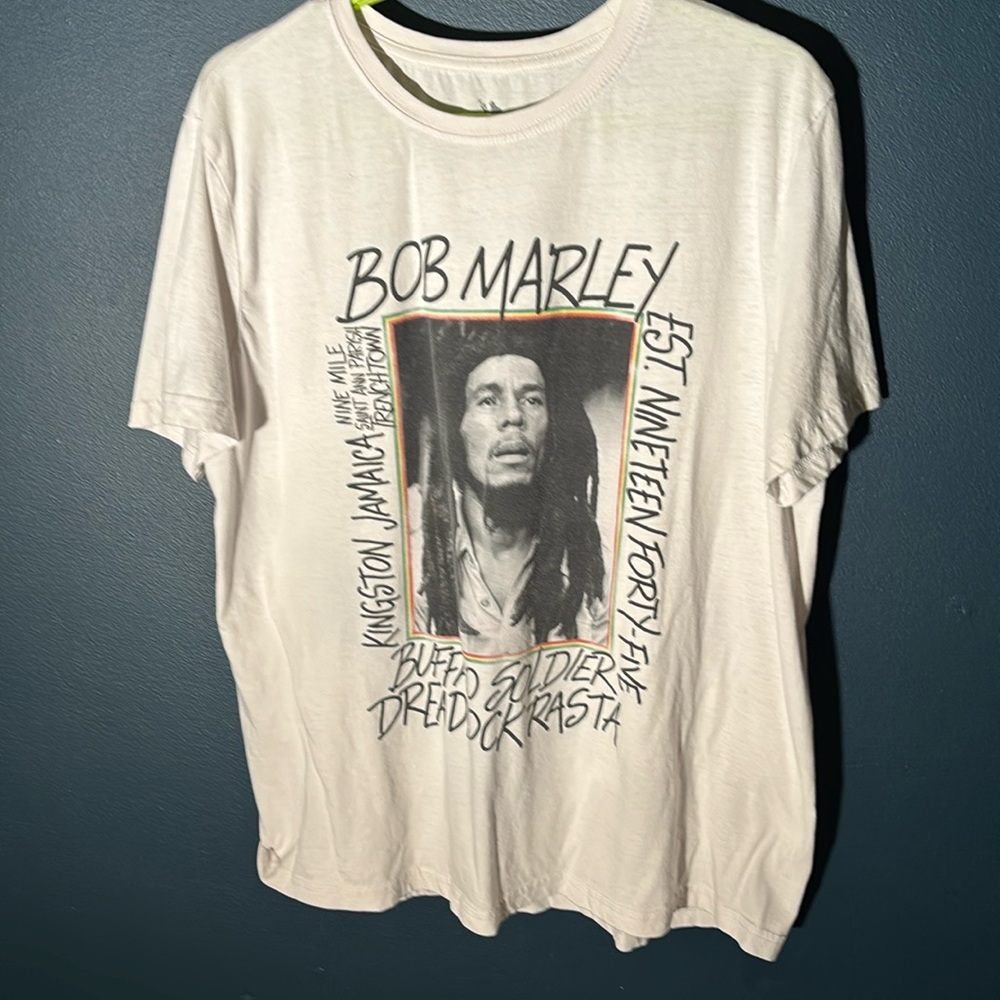 Bravado Bob Marley and Wailers Men’s Band T-Shirt White Size Large